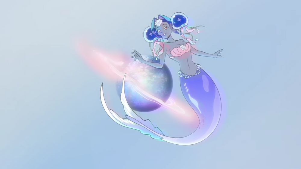 mermaid gwen Blank Meme Template