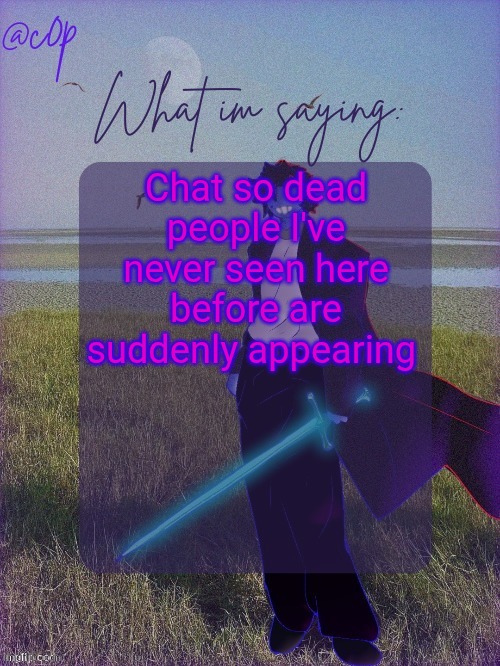 Who tf is arabolf_hitler dawg | Chat so dead people I've never seen here before are suddenly appearing | image tagged in c0p template by grace | made w/ Imgflip meme maker