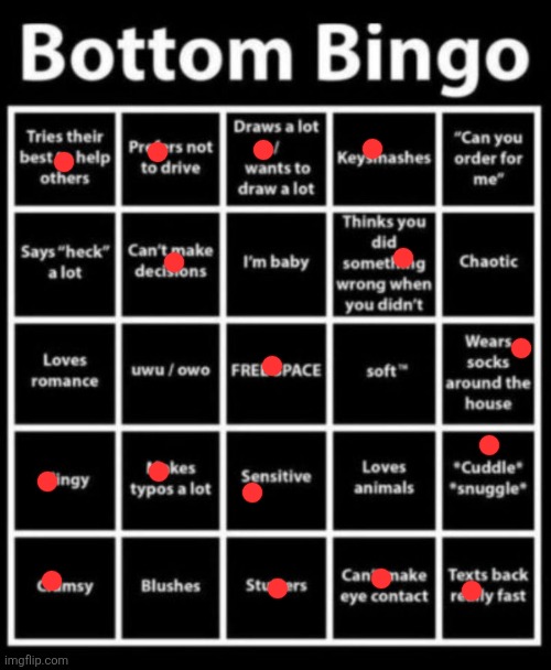 Bottom bingo | image tagged in bottom bingo | made w/ Imgflip meme maker