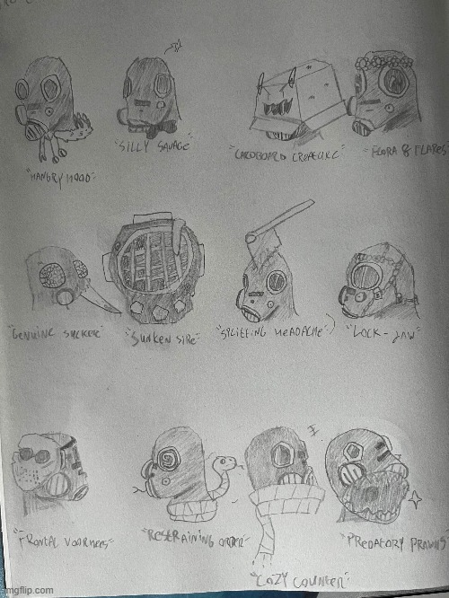 Since ill learn blender at school in a month, Pyro cosmetics concepts :D (which one though) | image tagged in tf2 | made w/ Imgflip meme maker