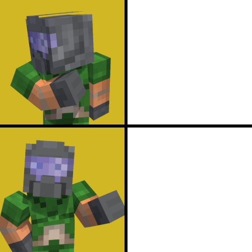High Quality Xisuma Yes/No Drake Blank Meme Template