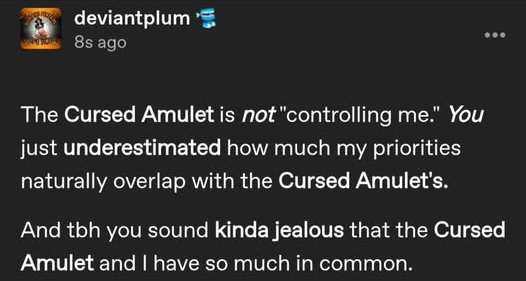 Cursed Amulet Blank Meme Template