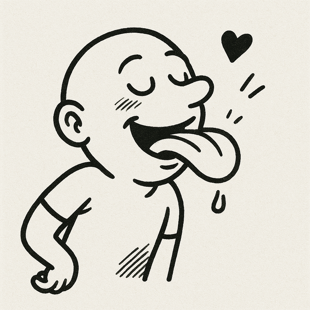 High Quality Licking the Screen Blank Meme Template