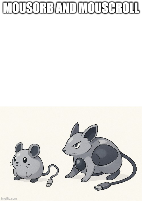 new fakemon | MOUSORB AND MOUSCROLL | image tagged in pokemon,fakemon | made w/ Imgflip meme maker