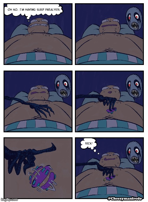 image tagged in demond,sleep | made w/ Imgflip meme maker