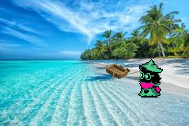 after a lot of rowing and going with the waves he finally landed | made w/ Imgflip meme maker