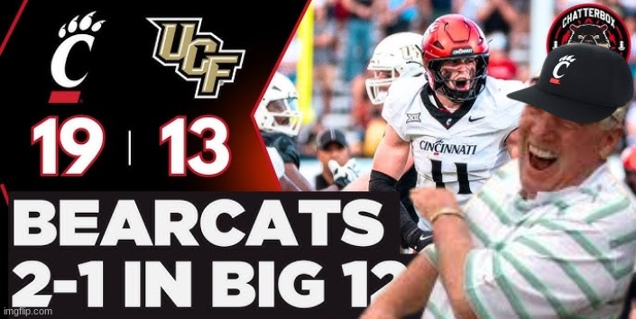 Cincinnati Bearcats meme | image tagged in memes,college football,football,sports,ucf,big 12 | made w/ Imgflip meme maker