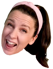 Ms. Rachel, crazy smile, head Meme Template