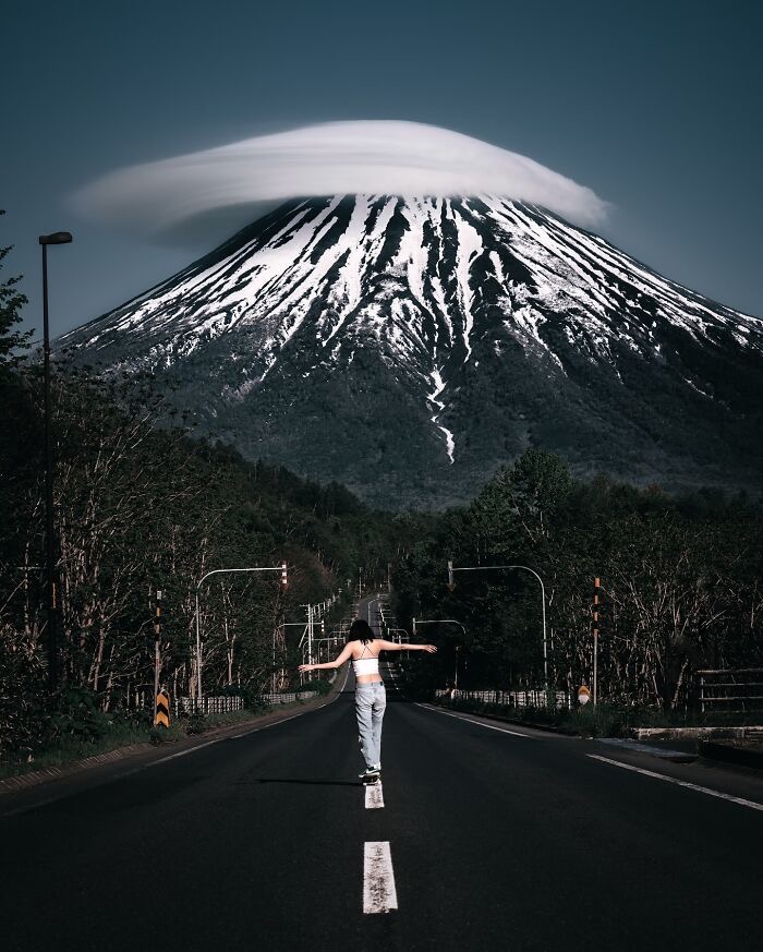 Mount Yōtei, Shikotsu-Toya National Park, Hokkaidō, Japan | image tagged in photography | made w/ Imgflip meme maker