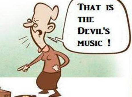 the devil's music Blank Meme Template