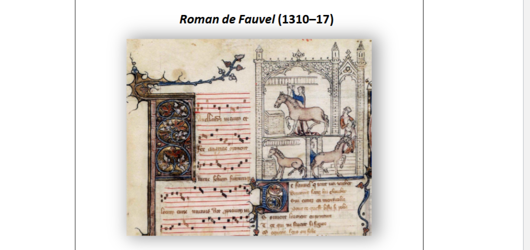 Roman De Fauvel 1310 Blank Meme Template