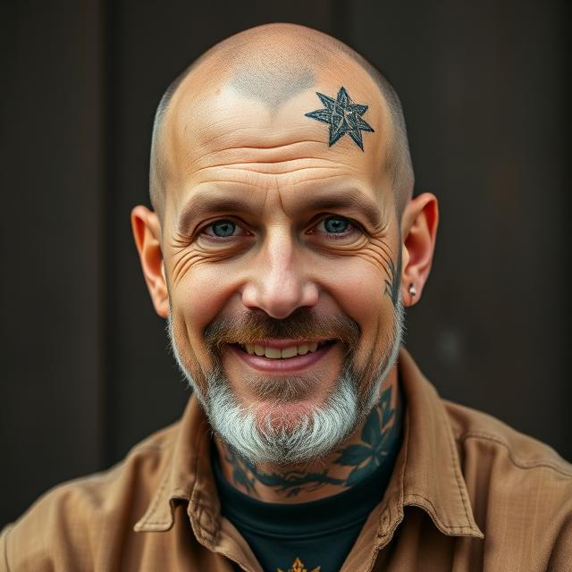 Lefty Lib Man With Tats Blank Meme Template