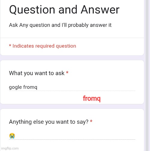 fromq | made w/ Imgflip meme maker
