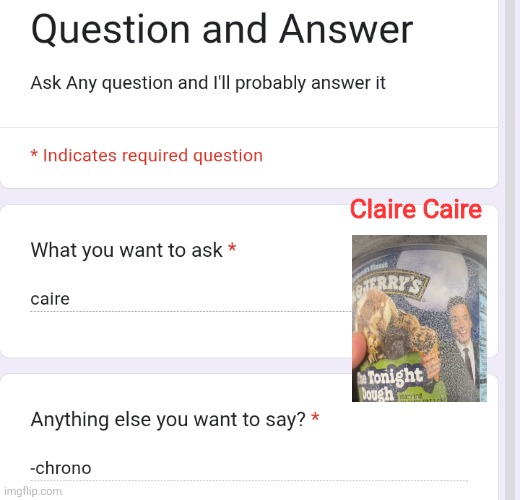 Claire Caire | made w/ Imgflip meme maker