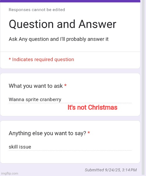 It's not Christmas | made w/ Imgflip meme maker