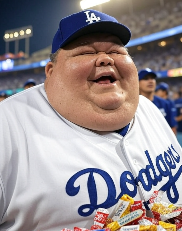Fat Dodgers Fan Blank Meme Template
