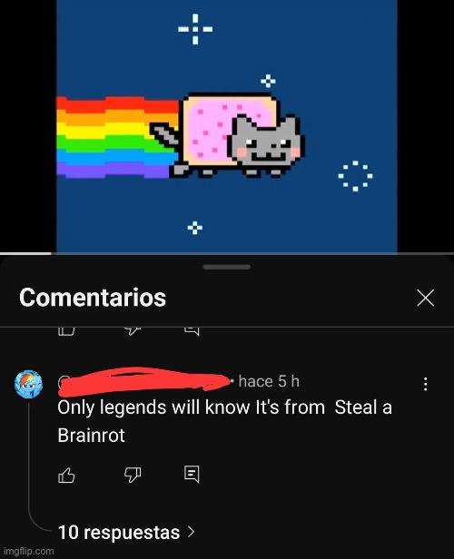 bro is not the legend | image tagged in memes,funny,nyan cat,youtube kids | made w/ Imgflip meme maker