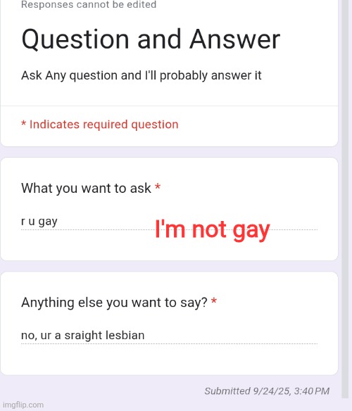 I'm not gay | made w/ Imgflip meme maker