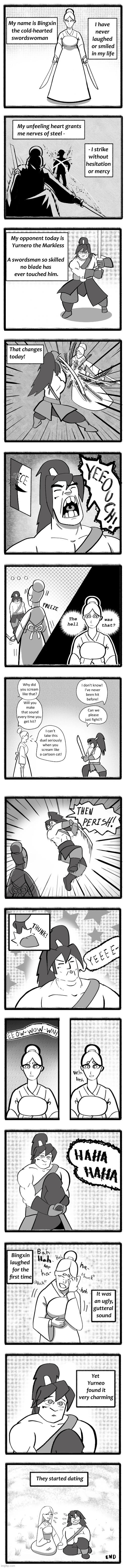 image tagged in warriors,swords,battle,laughter,dating,aww | made w/ Imgflip meme maker