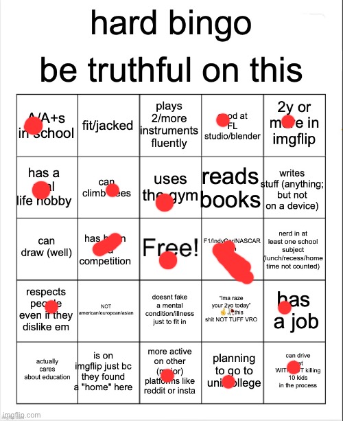 hard bingo for msmg | image tagged in hard bingo for msmg | made w/ Imgflip meme maker