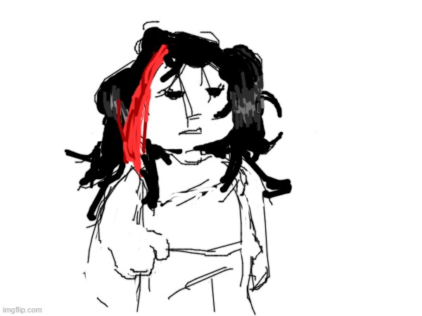 claire with draw tool | made w/ Imgflip meme maker