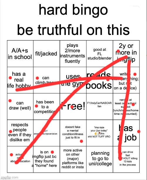 hard bingo for msmg | image tagged in hard bingo for msmg | made w/ Imgflip meme maker