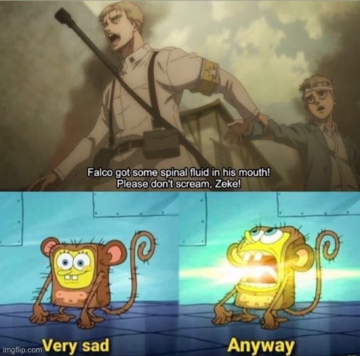 image tagged in aot,zeke,colt,falco | made w/ Imgflip meme maker