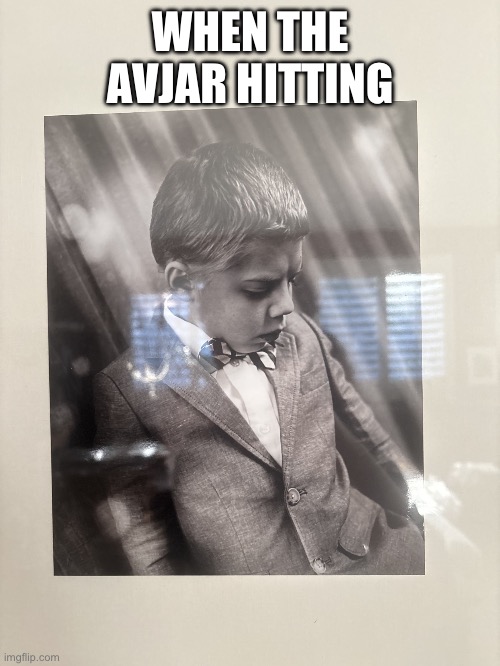 Damn son | WHEN THE AVJAR HITTING | image tagged in swag timothy | made w/ Imgflip meme maker