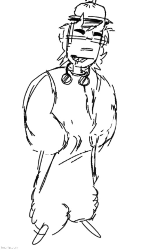I can't stop drawing him he's kinda cute bru | made w/ Imgflip meme maker