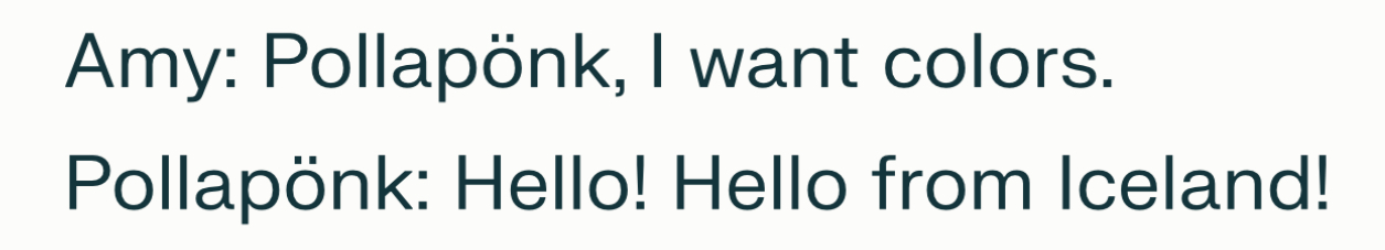 Hello! Hello from Iceland! Blank Meme Template