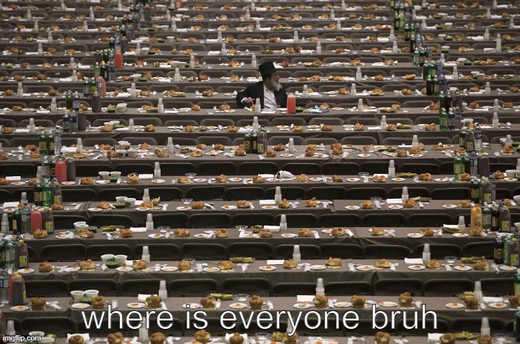 Where Did Everyone Go? | where is everyone bruh | image tagged in where did everyone go | made w/ Imgflip meme maker