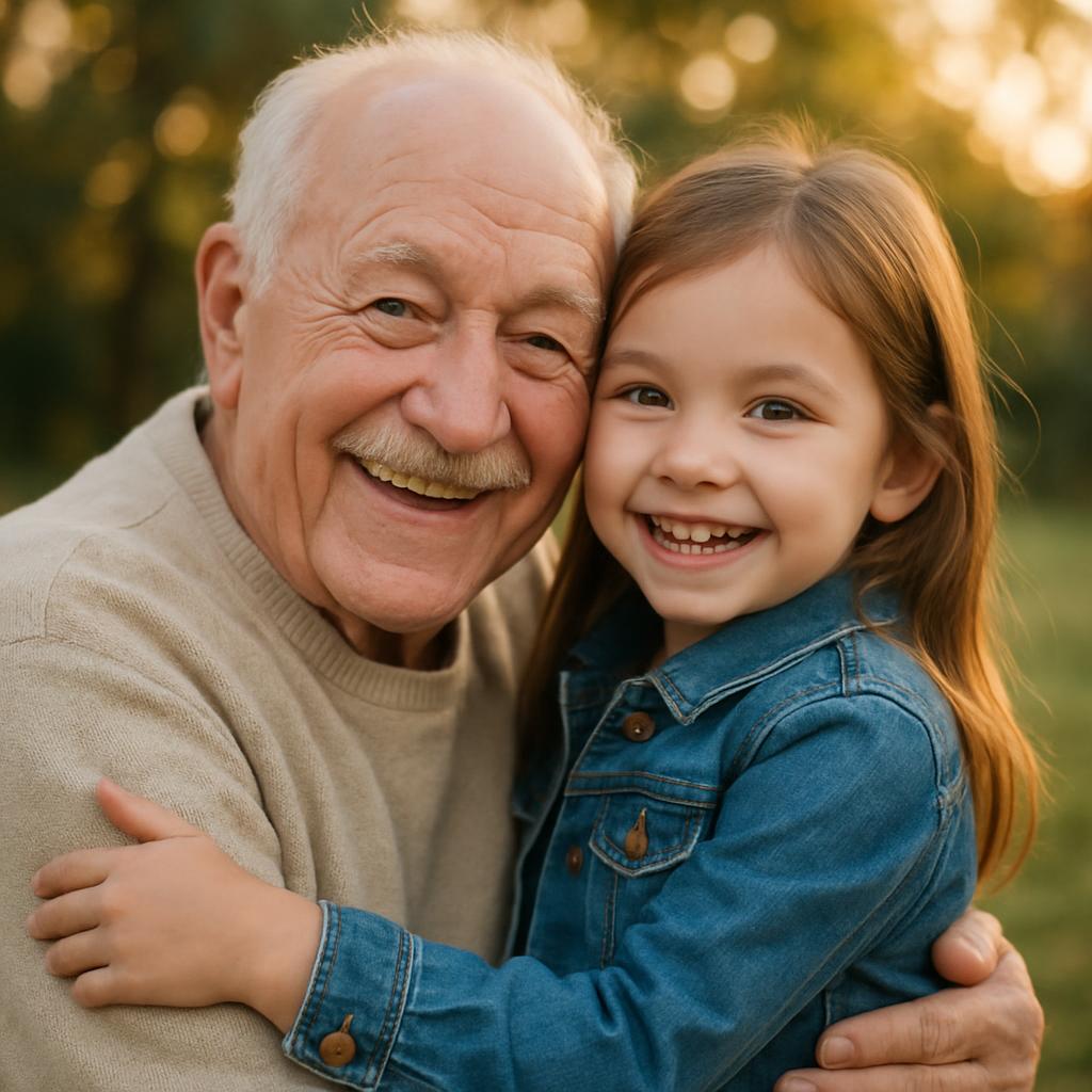 Grandparent and Grandchild Blank Meme Template
