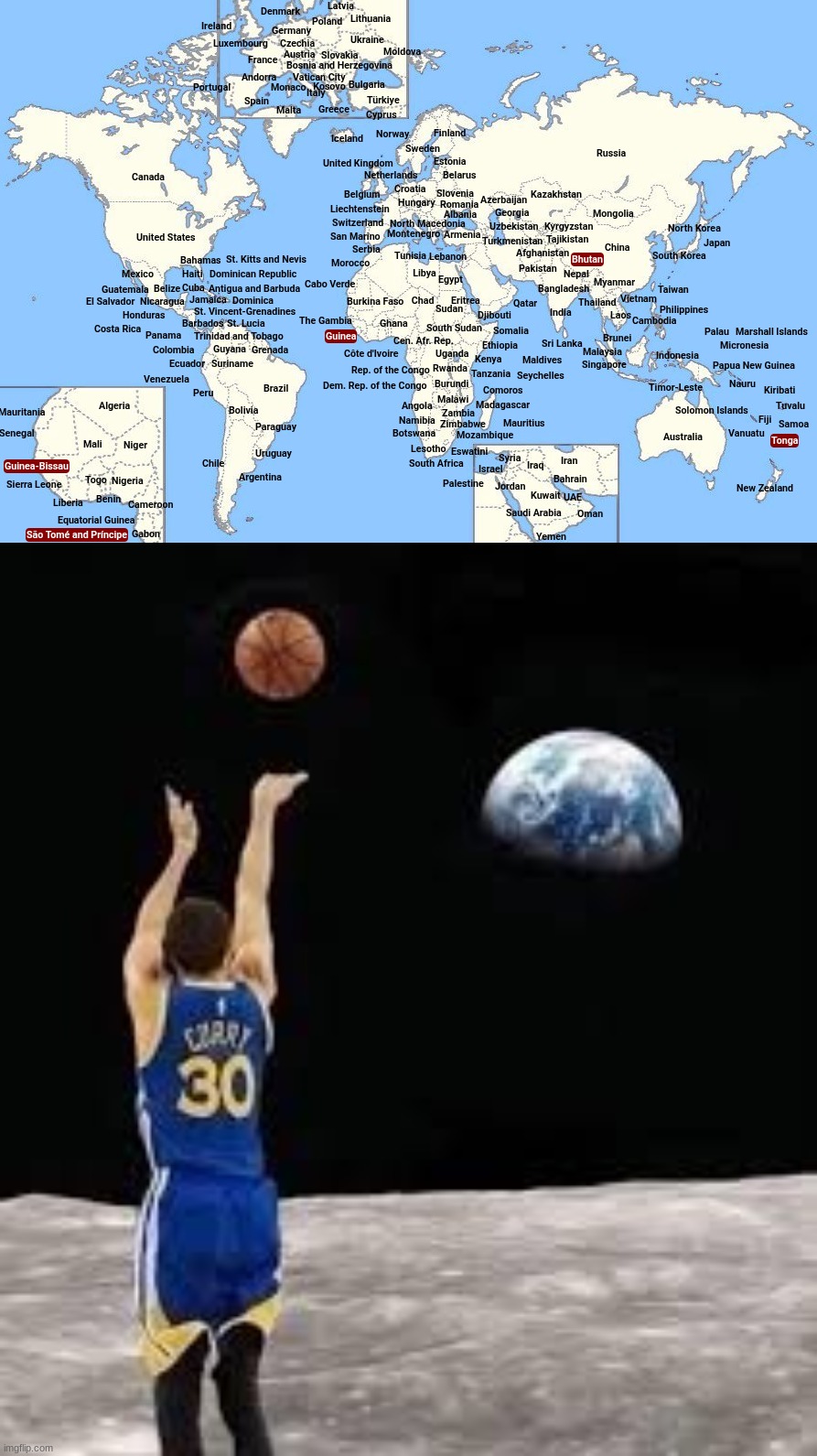 how did I forget guinea and Tonga bro :crying: | made w/ Imgflip meme maker