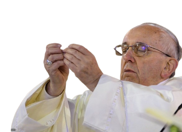 Pope holding png Blank Meme Template