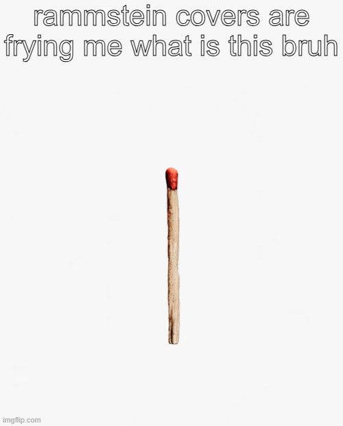 rammstein covers are frying me what is this bruh | made w/ Imgflip meme maker
