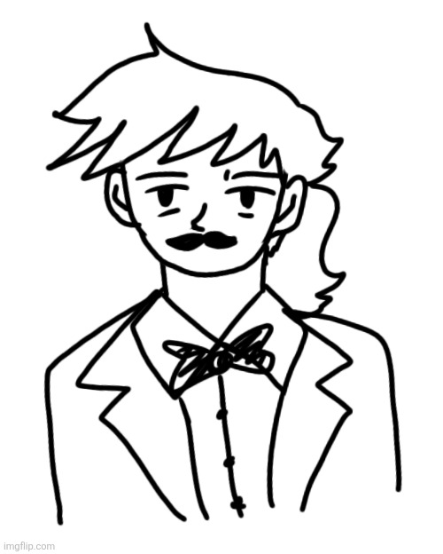 Wanted to see how i looked with a moustache | image tagged in dea,drawing | made w/ Imgflip meme maker