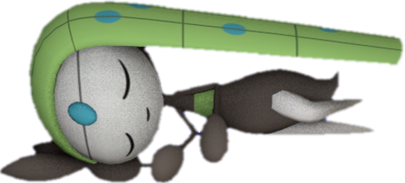 Meloetta Sleeping 2 Blank Meme Template