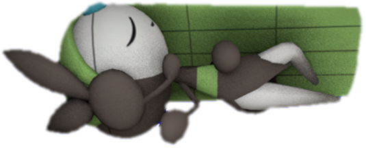 Meloetta Sleeping 4 Blank Meme Template