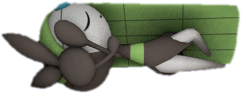 Meloetta Sleeping 5 Blank Meme Template
