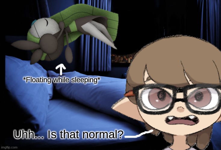 Floating while sleeping.mp3 | image tagged in paleo,melody | made w/ Imgflip meme maker