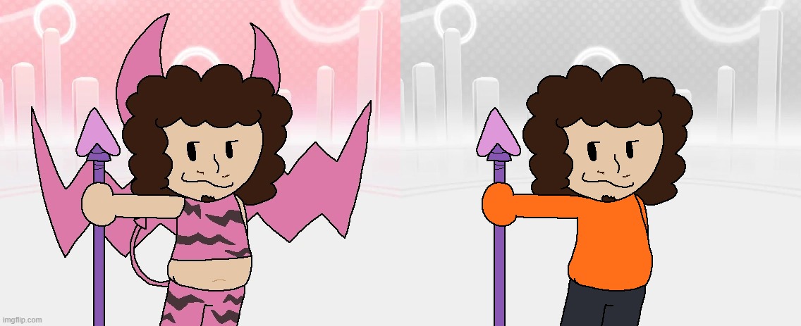 Decided to draw my Mii again! Plus normal Mii outfit | made w/ Imgflip meme maker