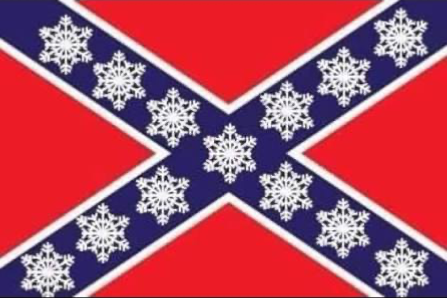 Confederate Snowflake flag Blank Meme Template