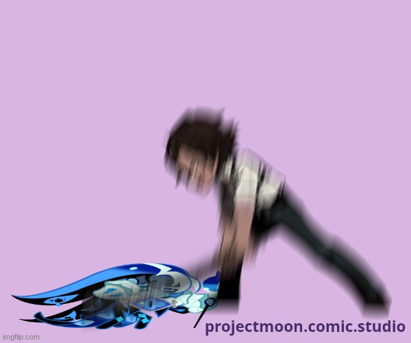 Made a new template (does not mean i fully came back) | image tagged in heathcliff bonks the hell outta shadow milk cookie,limbus company,cookie run kingdom,shadow milk cookie,heathcliff | made w/ Imgflip meme maker