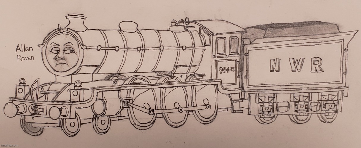 98462 (Retake) | image tagged in thomas the tank engine,rws,retake,drawing | made w/ Imgflip meme maker