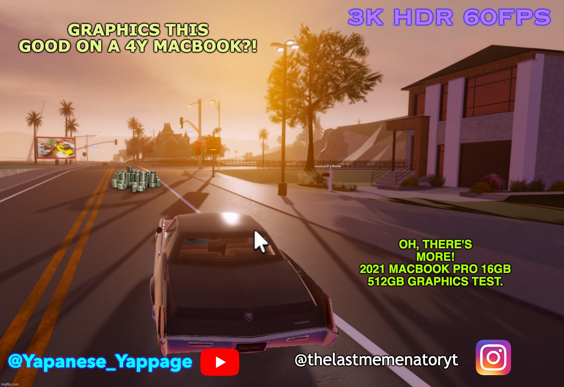 3K HDR 60FPS; GRAPHICS THIS GOOD ON A 4Y MACBOOK?! OH, THERE'S MORE!
2021 MACBOOK PRO 16GB 512GB GRAPHICS TEST. @thelastmemenatoryt; @Yapanese_Yappage | made w/ Imgflip meme maker