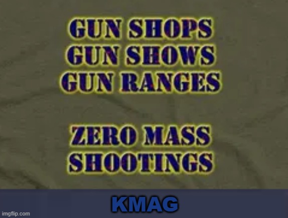 Think about it. | KMAG | image tagged in guns,second amendment,not a problem,people,are the problem | made w/ Imgflip meme maker