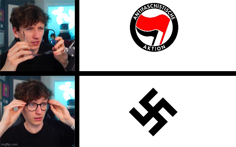 Actions speak louder than words | image tagged in jack putting on glasses | made w/ Imgflip meme maker
