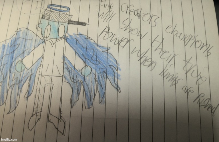 Lore drop #1 | image tagged in theo final form | made w/ Imgflip meme maker