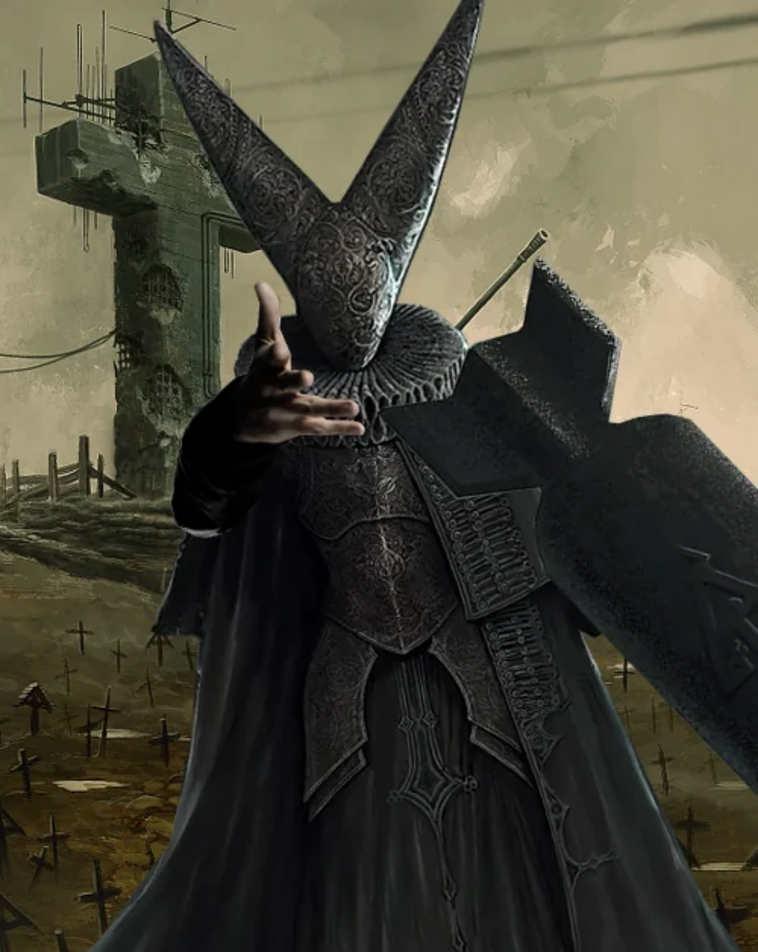 Artillery Witch from Trench Crusade Blank Meme Template