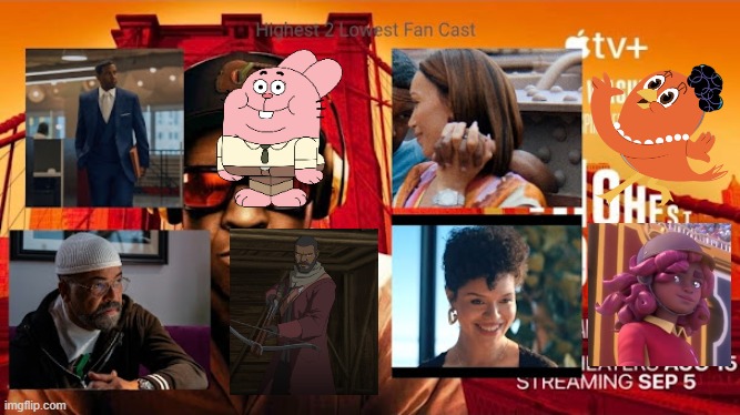 Credit to Mico the Ninjago Fan 2024 for this used | image tagged in meme,memes,spoof cast,highest 2 lowest,characters,roles | made w/ Imgflip meme maker